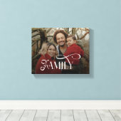 Modern Script Family Custom Photo Name  Leinwanddruck (Insitu (Holzboden))