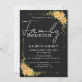 Modern Script Family Gathering Party Einladung (Vorderseite)