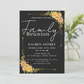 Modern Script Family Gathering Party Einladung (Stehend Vorderseite)