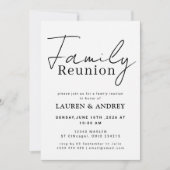 Modern Script Family Gathering Party Einladung (Vorderseite)