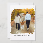 Modern Script Family Gathering Party Einladung (Rückseite)