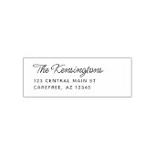 Modern Script Family Name Return Address Permastempel (Design)