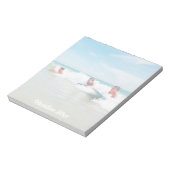 Modern Script Family Photo  Notizblock (Rotiert)