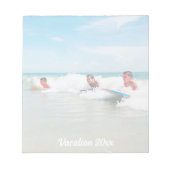 Modern Script Family Photo  Notizblock (Vorderseite)