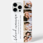 Modern Script Foto Collage Mothers Day Phone Case (Rückseite)