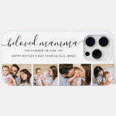 Modern Script Foto Collage Mothers Day Phone Case (Rückseite (Horizontal))