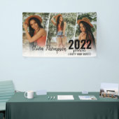 Modern Script Foto Collage White Abschluss Banner (Messeveranstaltung)