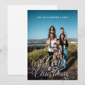 Modern Script Frohe Weihnachten (Vorne/Hinten)