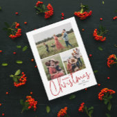 Modern Script Frohe Weihnachten Einfach 3 Foto