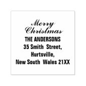 Modern Script Frohe Weihnachten Permastempel (Design)