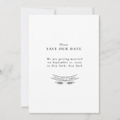 Modern Script Full Photo Wedding Save The Date (Rückseite)