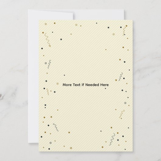 Modern Script Graduate Invitation Einladung (Rückseite)