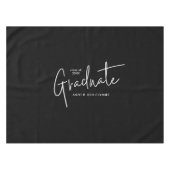 Modern Script Graduate Simple Graduation Tischdecke (Vorderseite (Horizontal))