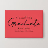 Modern script graduation button (Vorderseite)