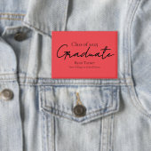 Modern script graduation button (Insitu)