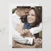 Modern Script Light Foto Template Save the Date (Vorderseite)