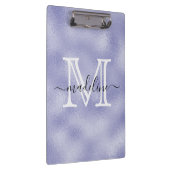 Modern Script Lila Foil Monogram Klemmbrett (Rechts)