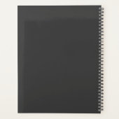 Modern Script Love Custom Engaged Couples Photo Planer (Rückseite)