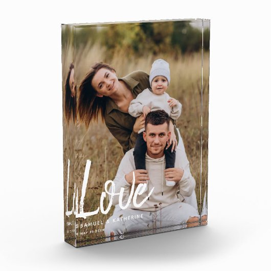 Modern Script "Love" Custom Family  Fotoblock (Links)