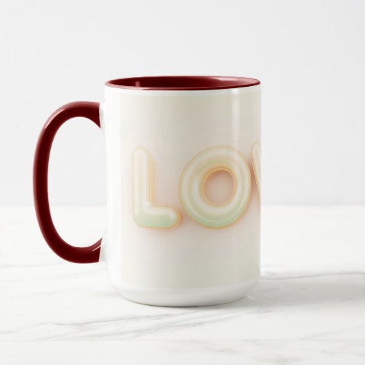 Modern Script Lovely Aesthetic Tasse (Links)