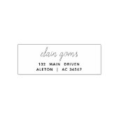 Modern Script | Minimal Simple Return Address Permastempel (Design)