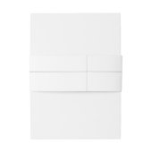 Modern Script Minimalist Typography Wedding Einladungsbanderole (Rückseitenbeispiel)