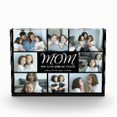 Modern Script Mom We Love You Photo Collage Block (Vorderseite)