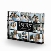 Modern Script Mom We Love You Photo Collage Block (Rechts)