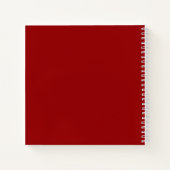 Modern Script Monogram Initial B Red Notizblock (Rückseite)