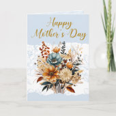 Modern Script Mother's Day Blue Scripture Foto Karte (Vorderseite)