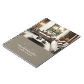 Modern Script Name Custom Photo Interior Designer Notizblock (Linke Seite)