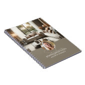 Modern Script Name Photo QR Professional Notizblock (Rechte Seite)