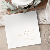 Modern Script Nothing Fancy Just Love Wedding Servietten Mit Folie