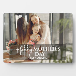 Modern Script Overlay 1 Foto Happy Mothers Day Fotoplatte