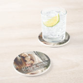 Modern Script Overlay 1 Foto Happy Mothers Day Getränkeuntersetzer (Seite)