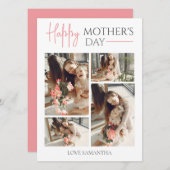 Modern Script Overlay 4 Foto Happy Mothers Day (Vorne/Hinten)
