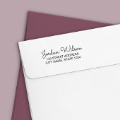 Modern Script Personal Zuhause Address Permastempel