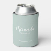 Modern Script Personalisiert Bridesmaid Dosenkühler (Kanne Vorderseite)