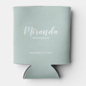 Modern Script Personalisiert Bridesmaid Dosenkühler (Vorderseite)
