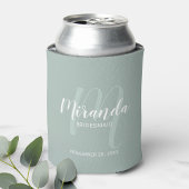 Modern Script Personalisiert Bridesmaid Dosenkühler