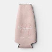 Modern Script Personalisiert Bridesmaid Flaschenkühler (Vorderseite)
