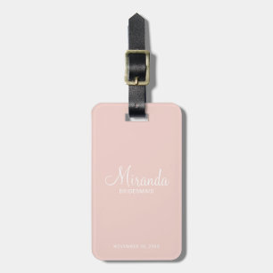 Modern Script Personalisiert Bridesmaid Gepäckanhänger