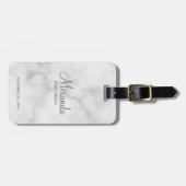 Modern Script Personalisiert Bridesmaid Gepäckanhänger (Vorderseite horizontal)