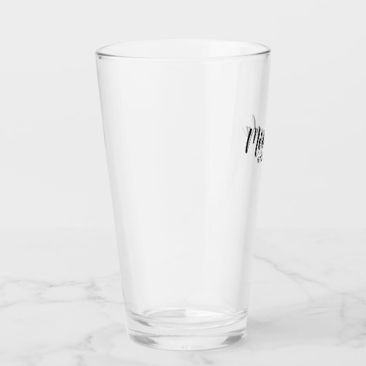 Modern Script Personalisiert Bridesmaid Glas (Rechts)
