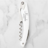 Modern Script Personalisiert Bridesmaid Kellnermesser (Vorderseite)