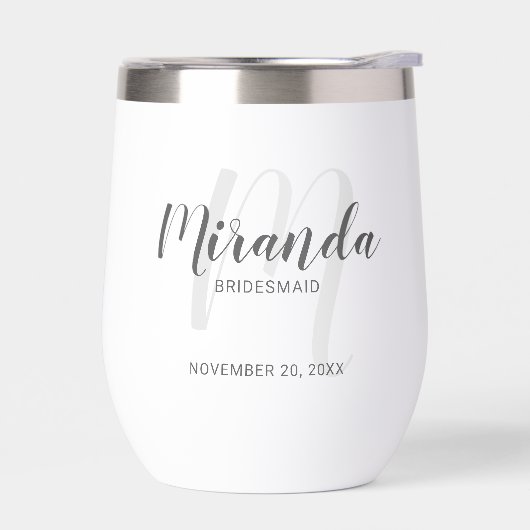 Modern Script Personalisiert Bridesmaid Name (Links)