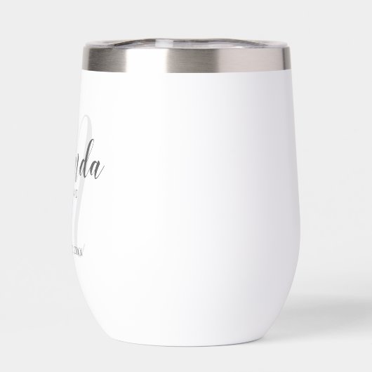 Modern Script Personalisiert Bridesmaid Name (Rückseite)