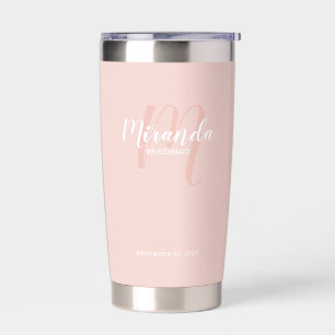 Modern Script Personalisiert Bridesmaid Name Thermobecher