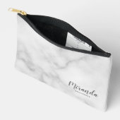 Modern Script Personalisiert Bridesmaid Name Zubehörtasche (Offen)