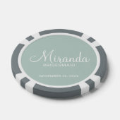 Modern Script Personalisiert Bridesmaid Pokerchips (Einzeln)